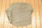 Vintage 1990s Nautica Western Style Plaid Button Up Shirt Men's XL