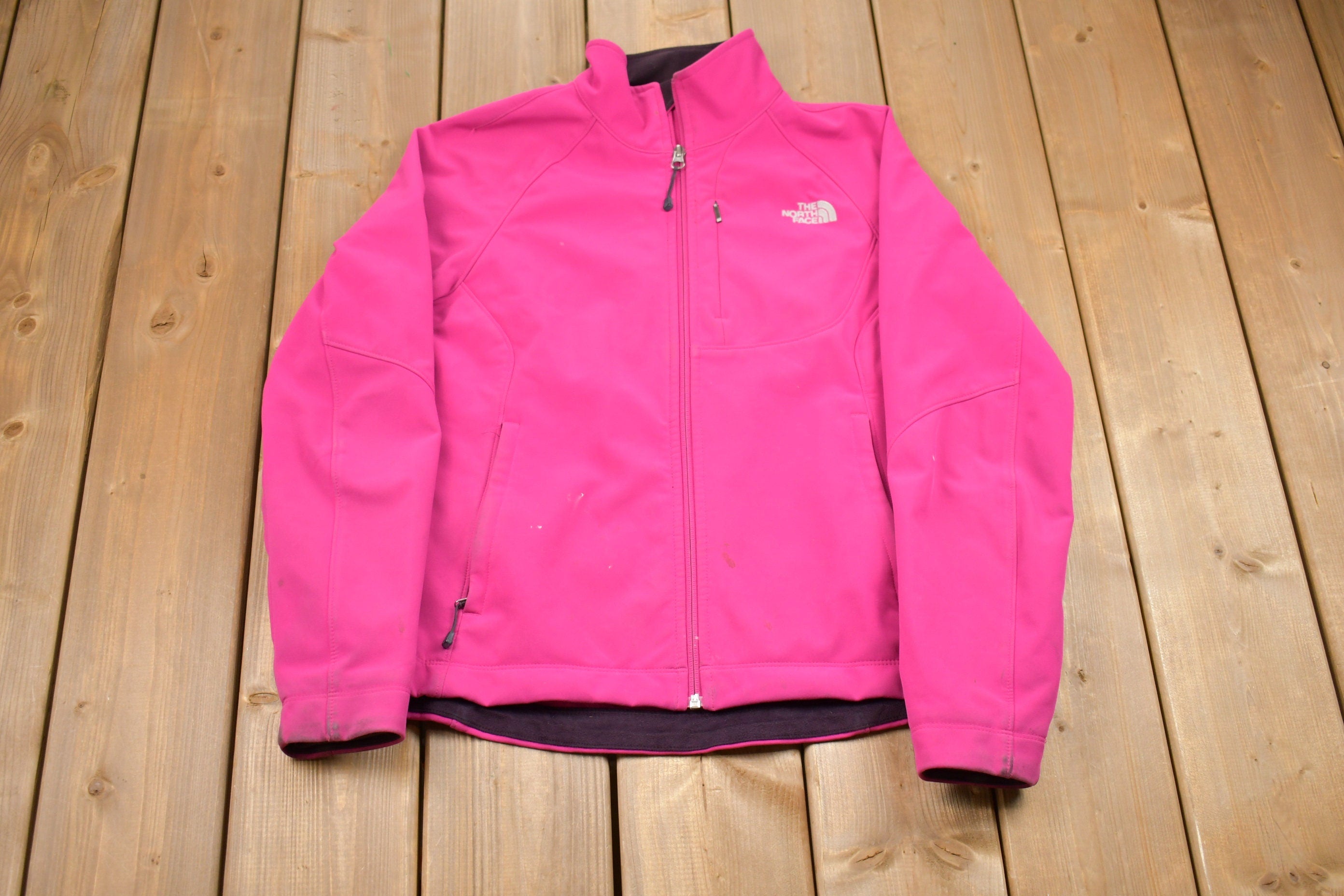 Vintage 1990s Woman's The North Face Full Zip Fleece Sweater