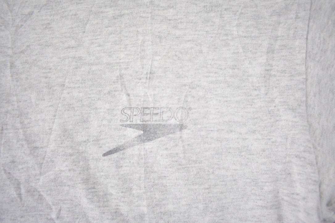 Vintage 1990s Speedo Single Stitch Blank T Shirt Made In USA Size L