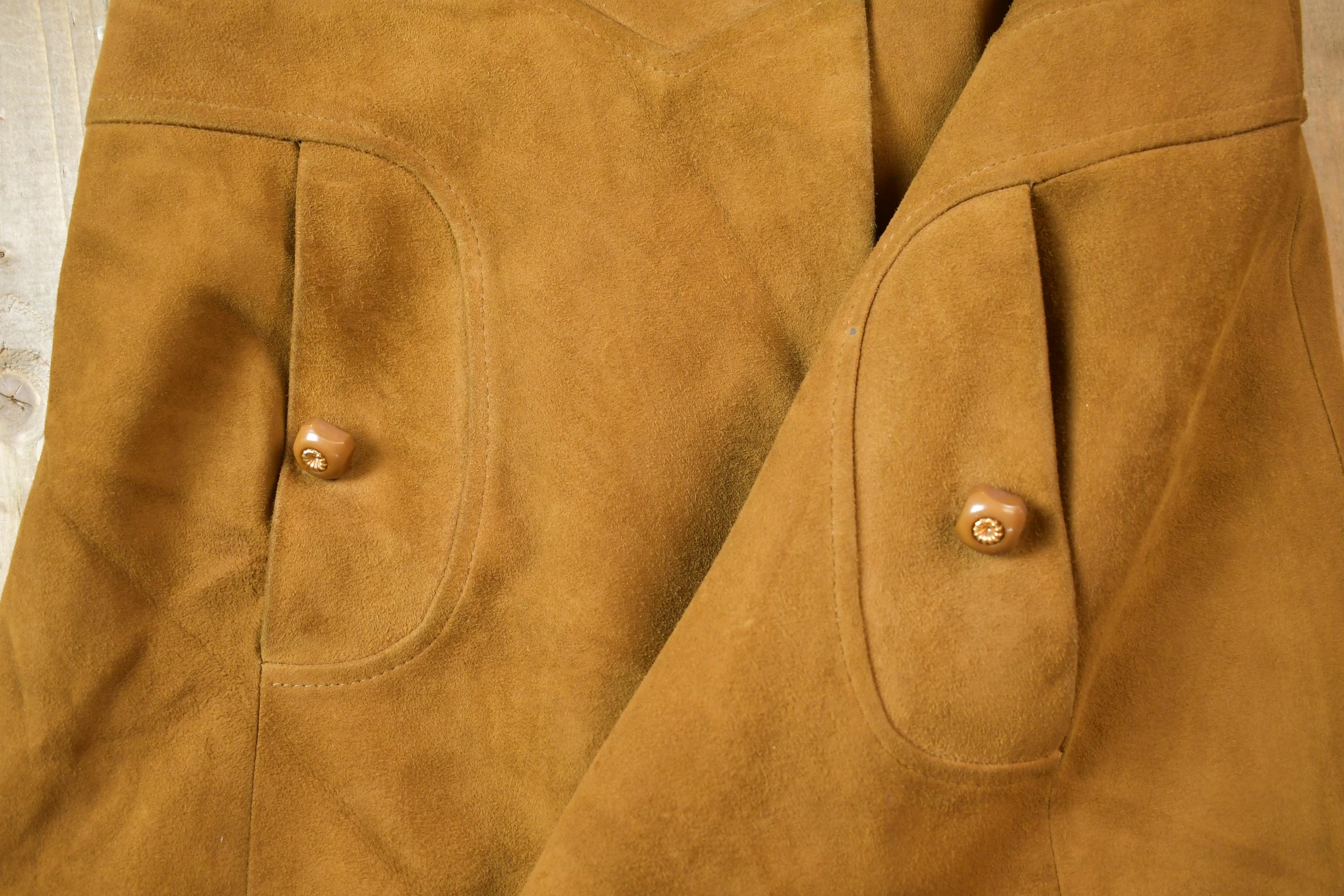 True Vintage 1960s Tilopel Women's Suede Trench Coat