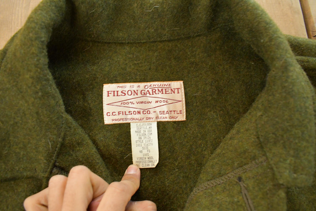 Vintage 1980s Filson Mackinaw Wool Cruiser Wool Jacket Men's Large