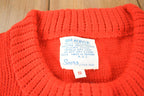 Vintage 1980s Sears Red Knit Cardigan Sweater