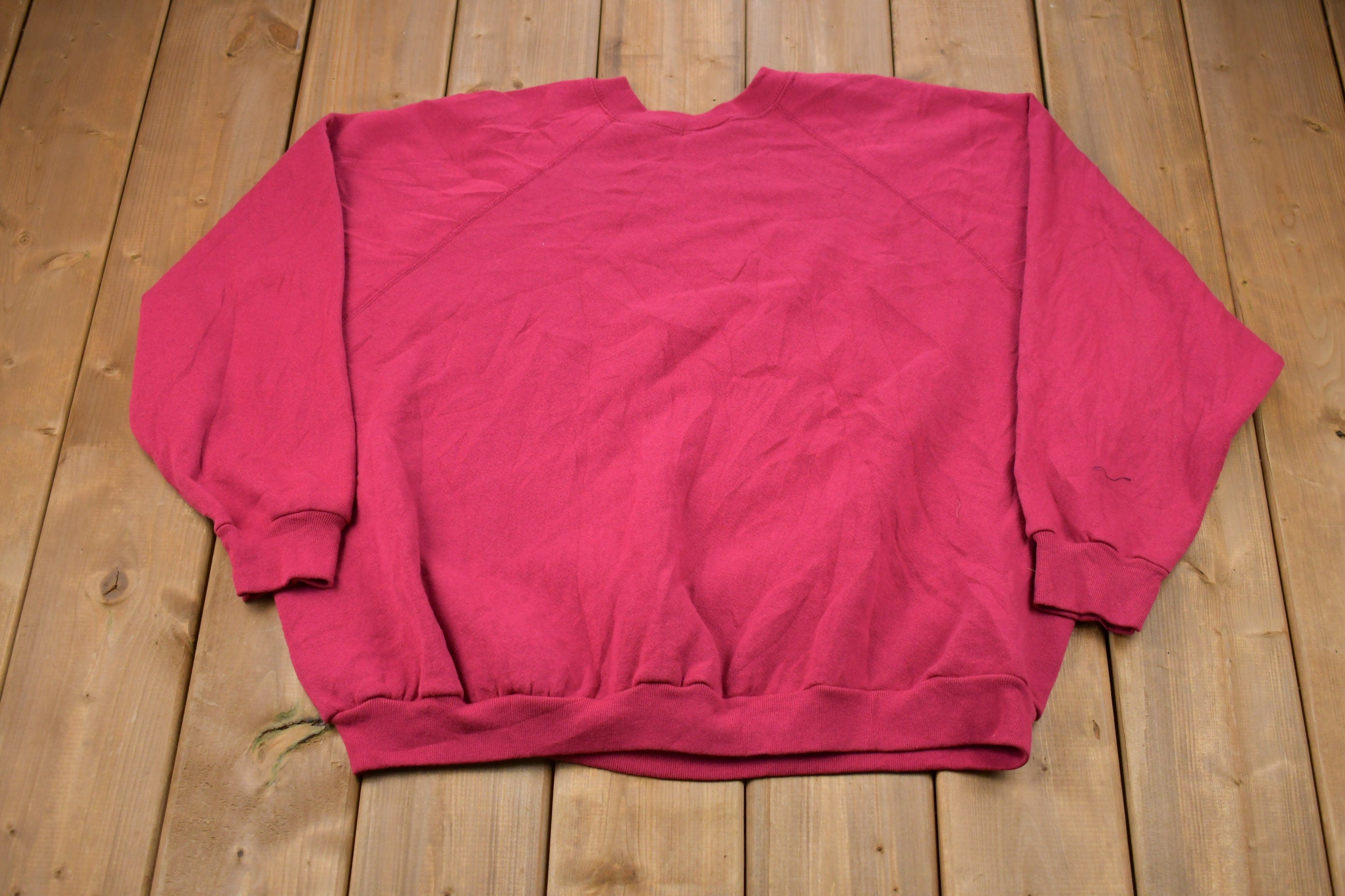 Vintage 1990s Made In USA Raglan Sleeve Crewneck Sweatshirt