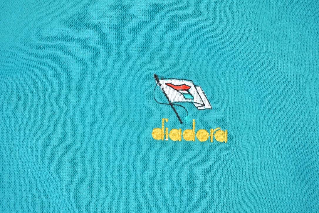 Vintage 1980s Diadora Soccer Souvenir Crewneck Sweatshirt Made In USA