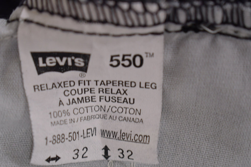 Vintage 1990s Levi's 550 Red Tab Denim Jeans Size 19 x 29