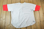 Vintage 1990s St Josephs Wildcats Baseball Style Signal Sports Button Up Souvenir Single Stitch Graphic Print T-Shirt Made In USA