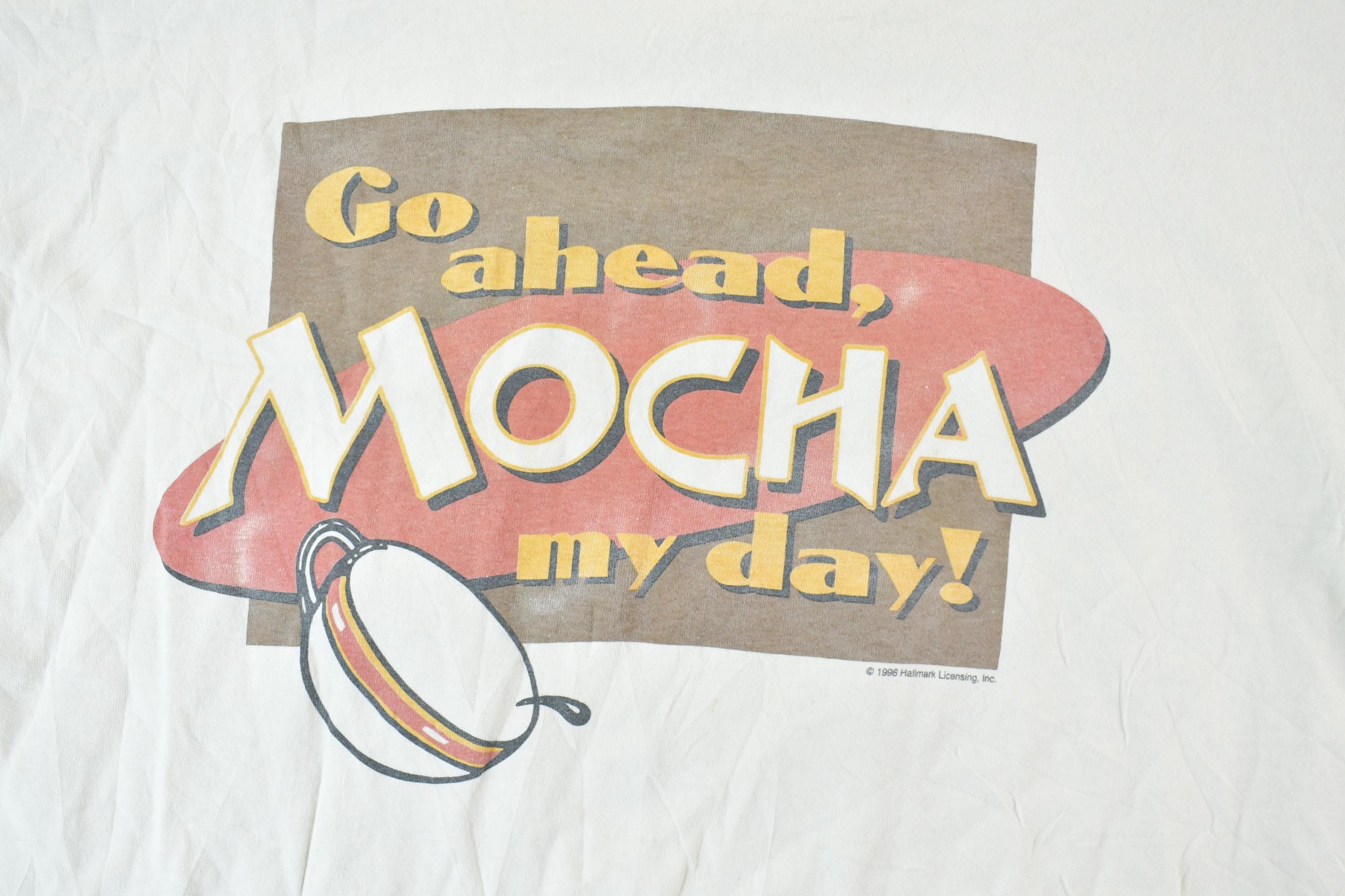 Vintage 1990s Go Ahead Mocha My Day Single Stitch T-Shirt