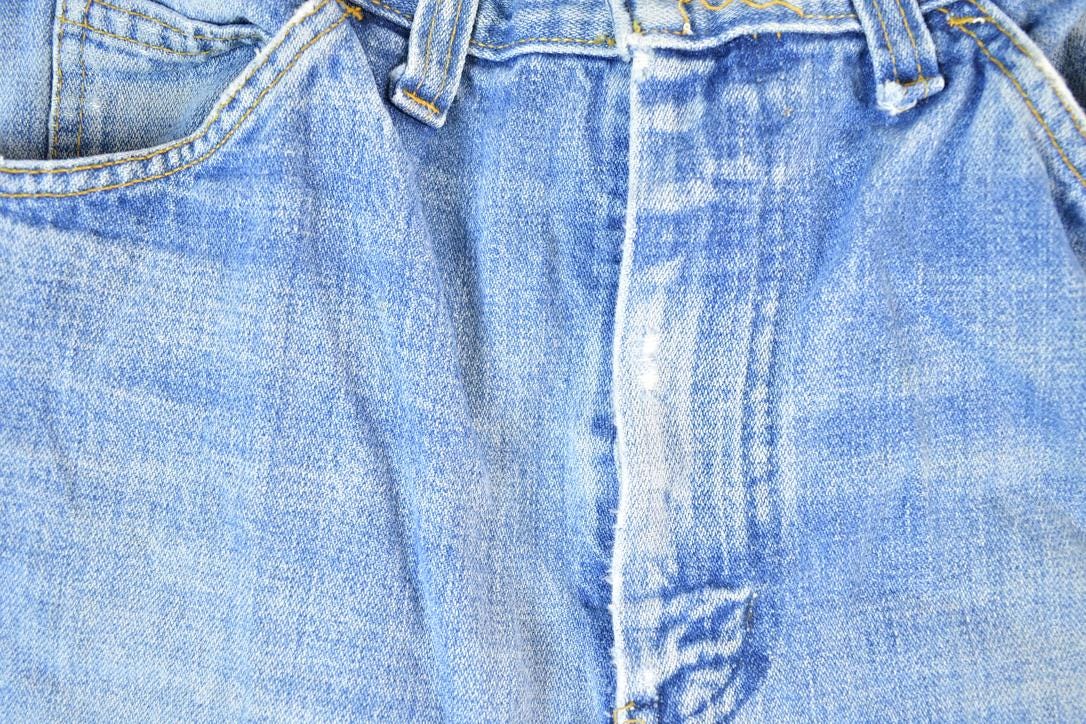 Vintage 1970s GWG Light Wash Denim Jeans Size 32 xs 30