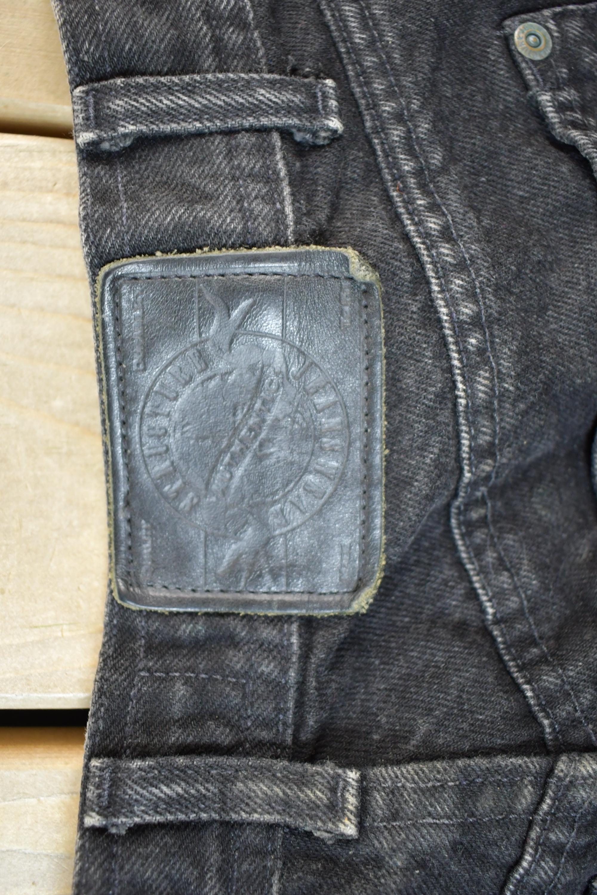 Vintage 1990s Black Structure Denim Jeans Size 32 x 31