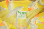 Vintage 1990s Tropicana Hawaiian Original Yellow Button Up Shirt Made in USA  Abstract Pattern  Casual Shirt  Hawaiian Shirt