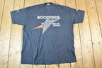 Vintage 90s Rocketing Into The Future T-Shirt - Mens L