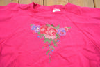 Vintage 1990s Cute Floral Theme Puff Print Crewneck Sweater