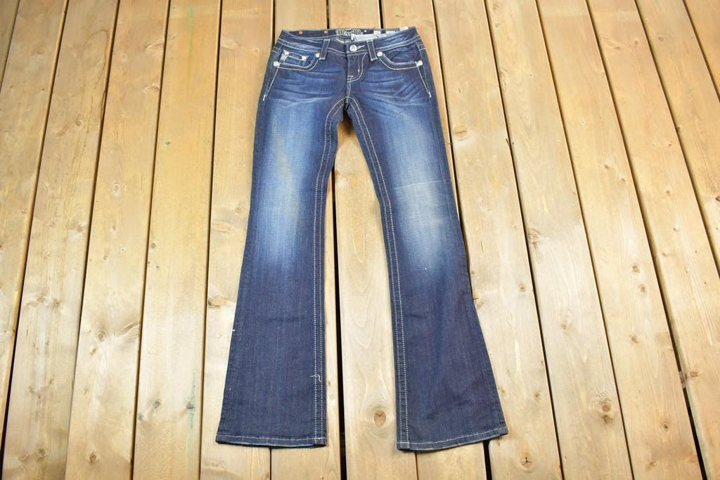 Vintage Y2K Miss Me Bedazzled Low Rise Jeans Size 26x31