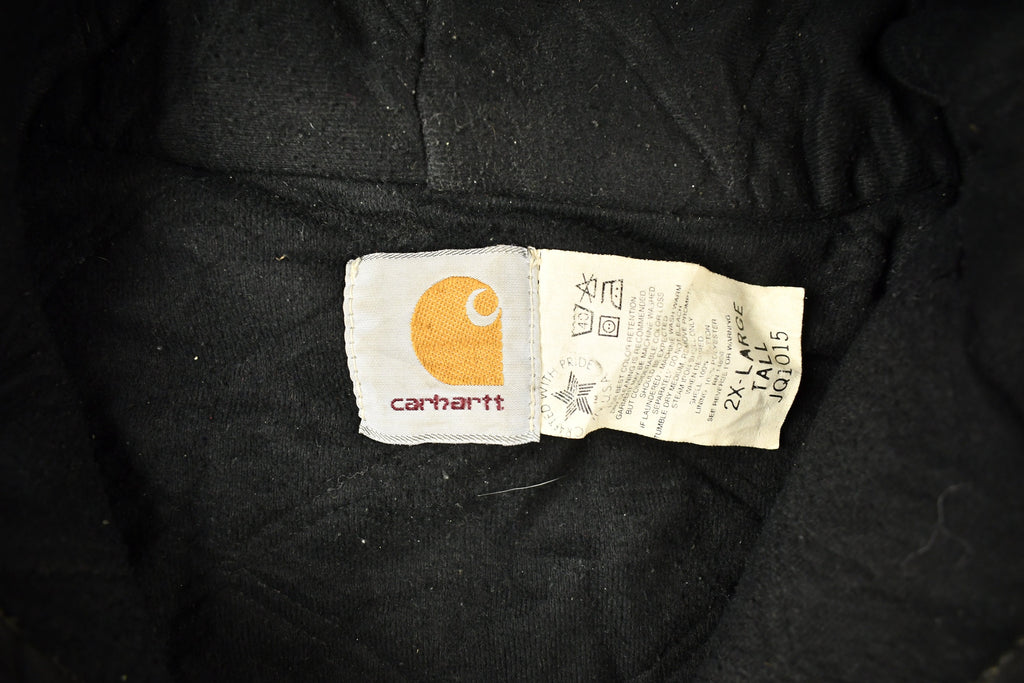 Vintage 1980s Distressed Carhartt Hooded Work Jacket