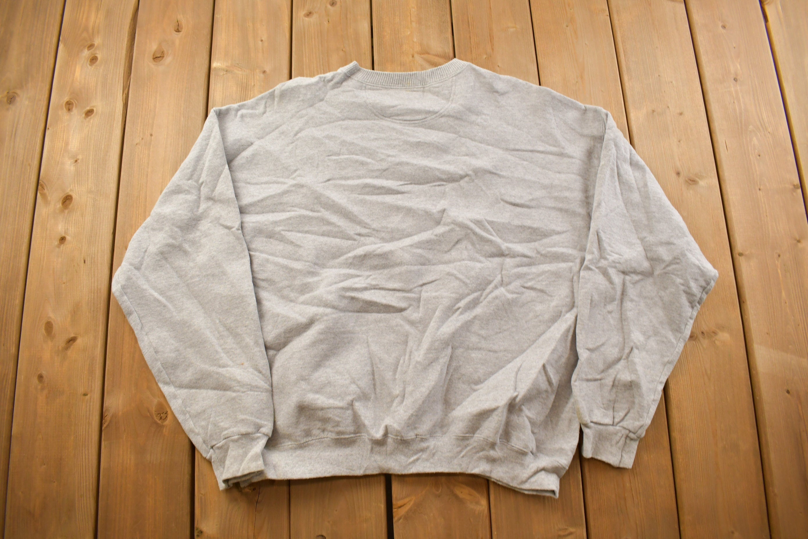 Vintage 1990s Blank Grey Starter Crewneck Sweatshirt /