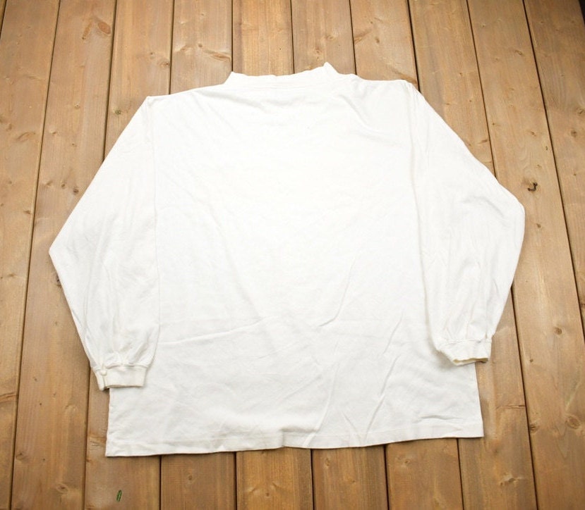 Vintage 1990s Lacoste Embroidered Long Sleeve T Shirt