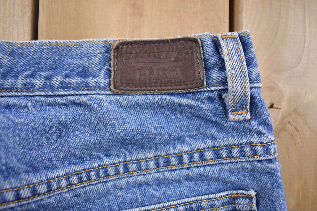 Vintage 1990s L.L Bean Lined Blue Jeans Size 28 x 31