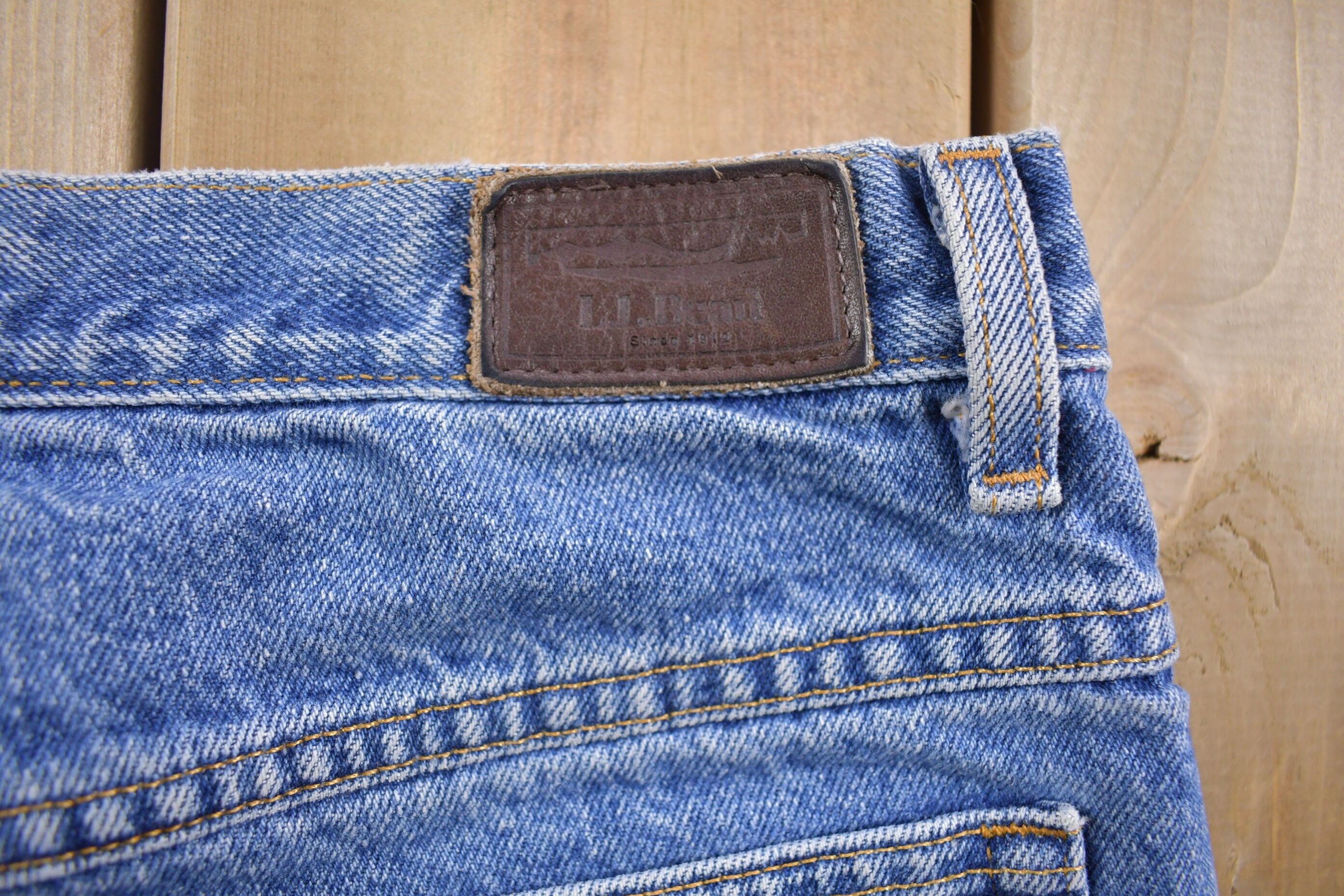 Vintage 1990s L.L Bean Lined Blue Jeans Size 28 x 31