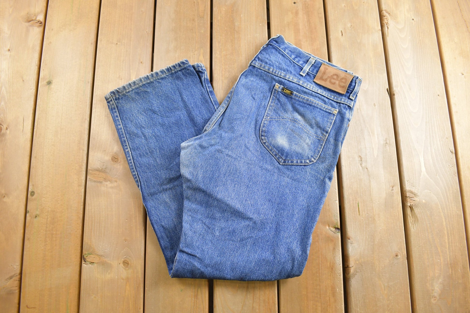 Vintage 1980s LEE Blue Jeans Size 36 x 30.5