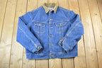 Vintage 1970s Lee Storm Riders Lined Jean Jacket