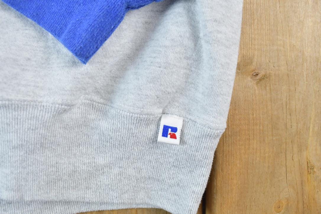 Vintage 1990s Russell Athletics Colour Block Graphic Hoodie