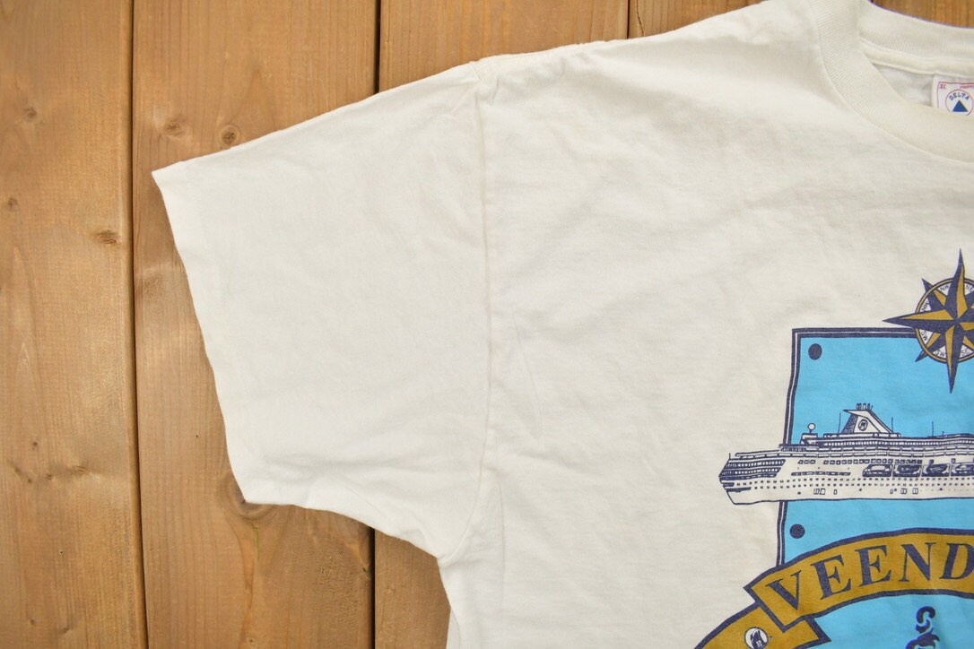 Vintage 1990s Veendam Cruise Ship Souvenir T Shirt