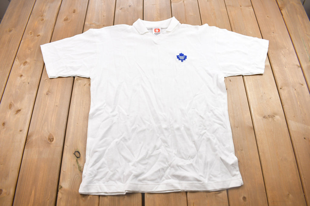 Vintage 1990s Toronto Maple Leafs Collared T-Shirt
