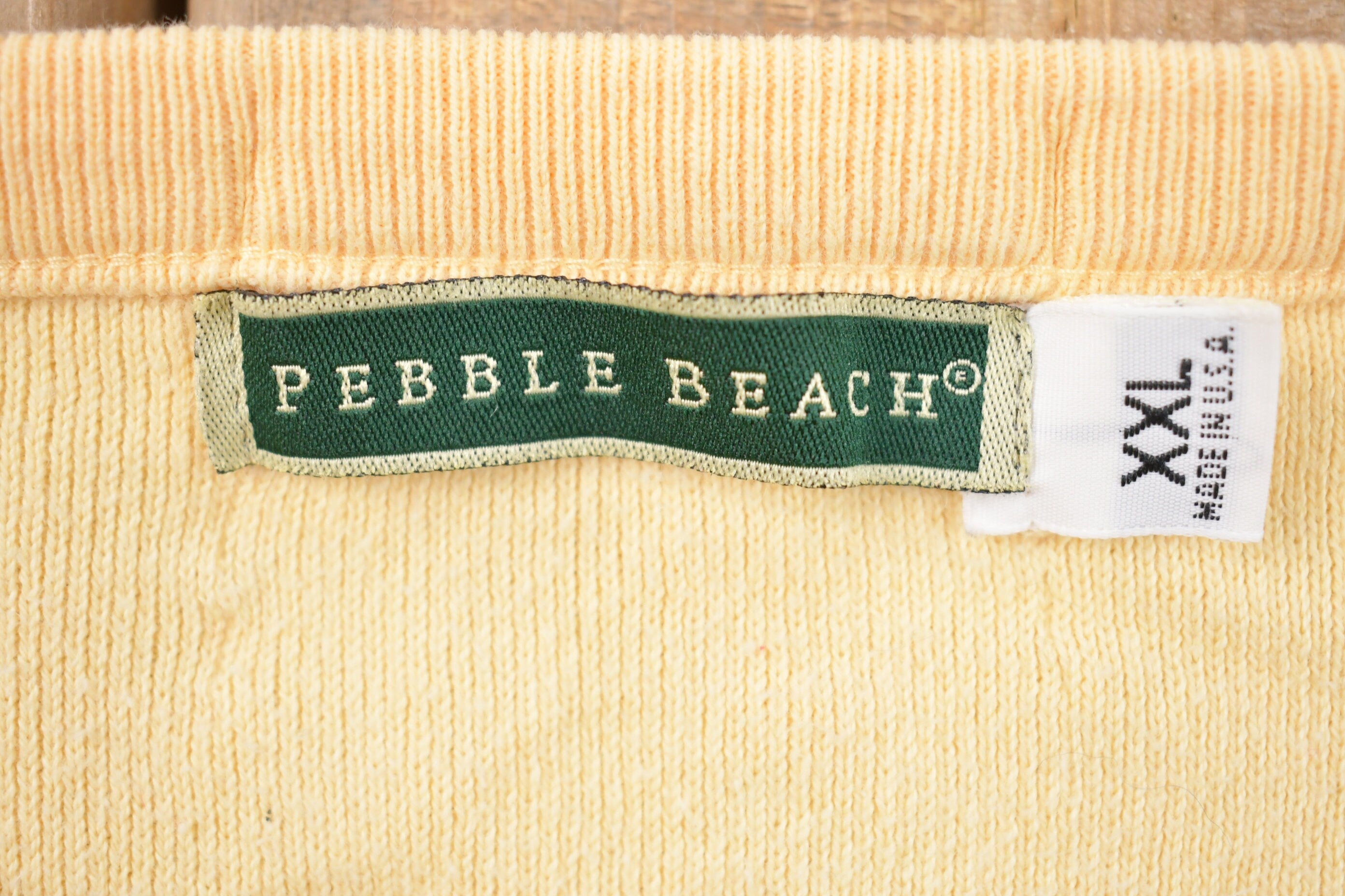 Vintage Knitted Pebble Beach Sweater
