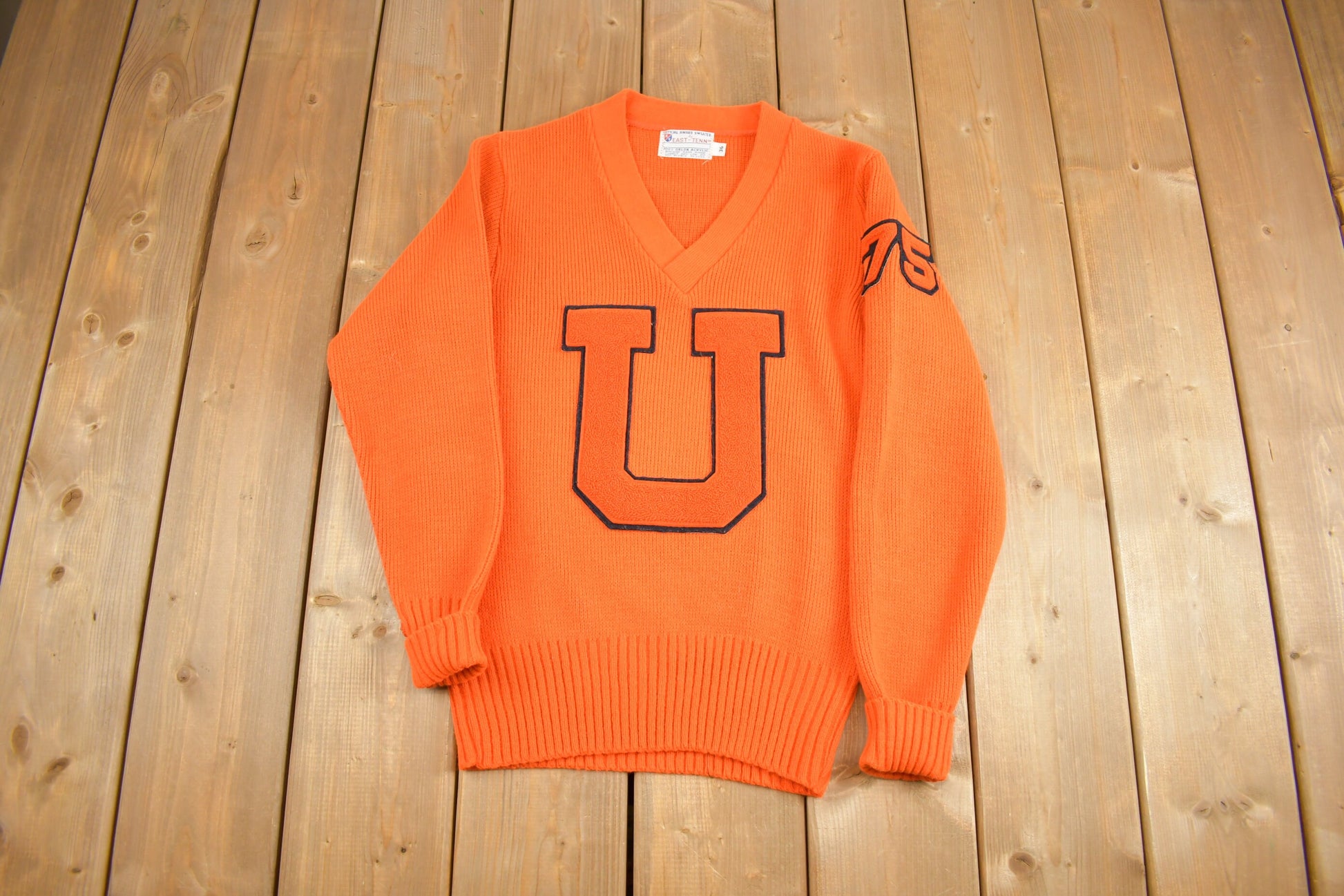 Vintage 1975 Collegiate Knit Sweater