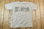Vintage 1990s Adopt A Dog Cartoon Souvenir T-Shirt