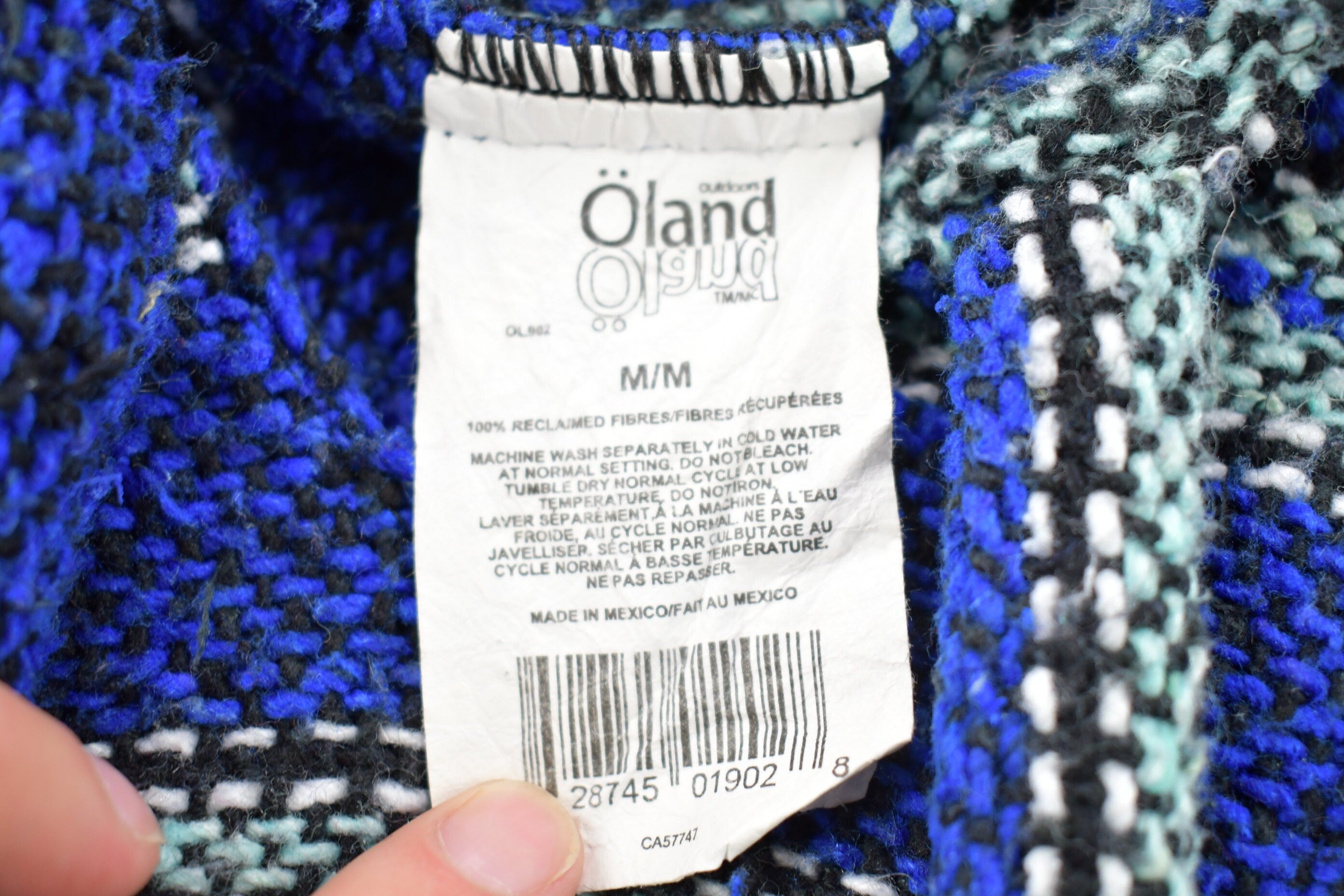 Vintage 1990s Knitted Baja Hooded Sweater
