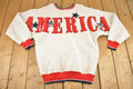 Vintage 1990s America AOP Souvenir Crewneck Sweatshirt Men's L