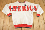 Vintage 1990s America AOP Souvenir Crewneck Sweatshirt Men's L
