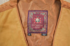 Vintage 1990s The Territory Ahead Tan Leather Vest