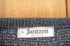 Vintage 1990s Jantzen Abstract Knit Crewneck Sweater Mens L