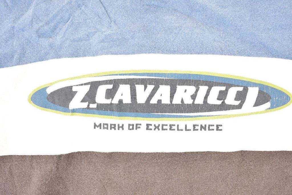 Vintage 1990s Z Carvaricci Striped Grunge Crewneck Sweatshirt Men's L