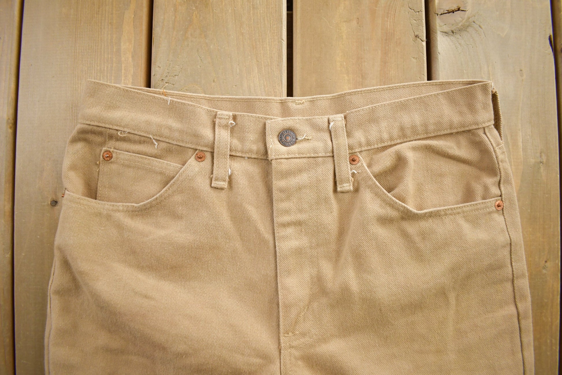 Vintage 1980s Levi's 535 Straight Leg Khaki Pants Size 32x36