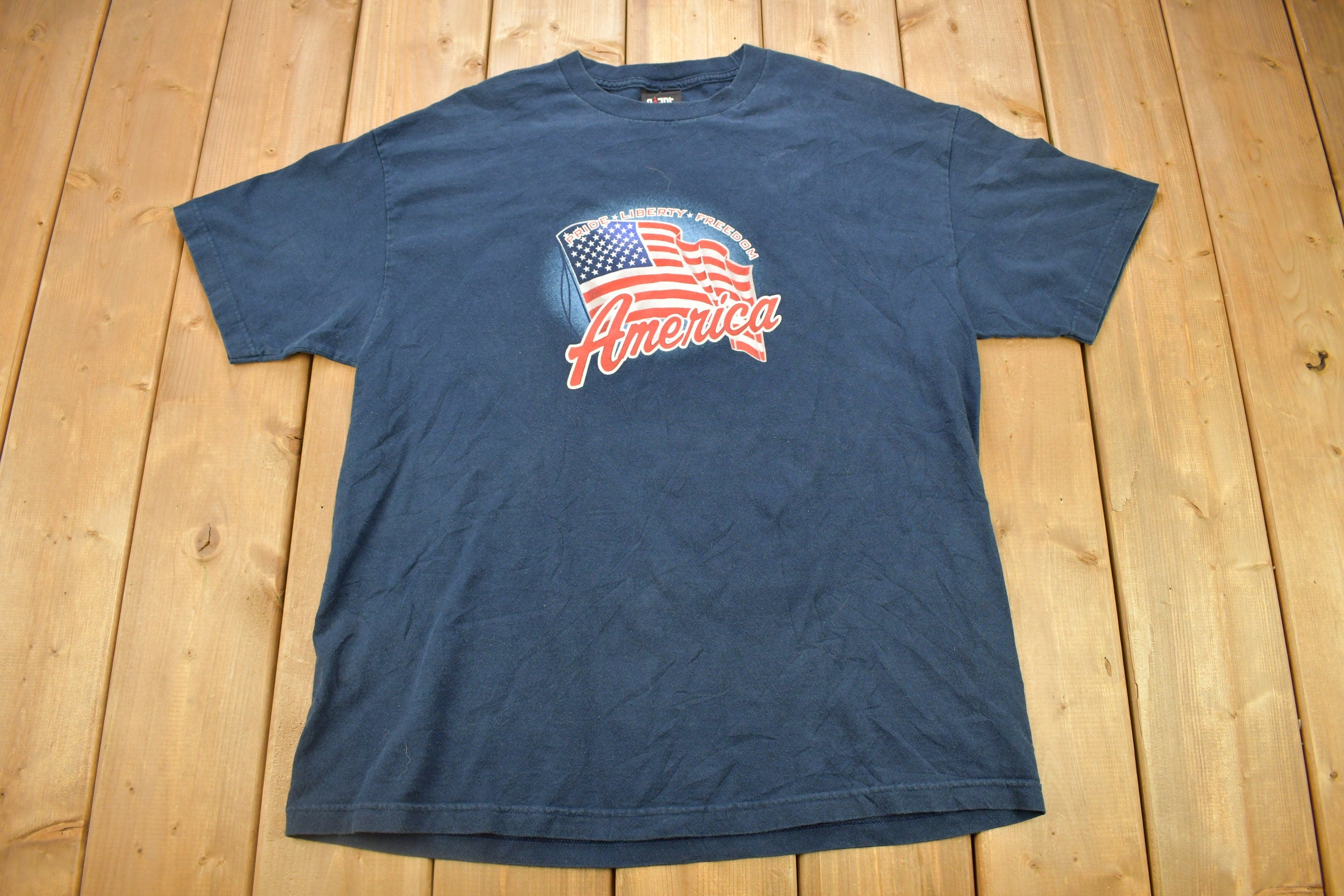 Vintage 1990s America Graphic T Shirt
