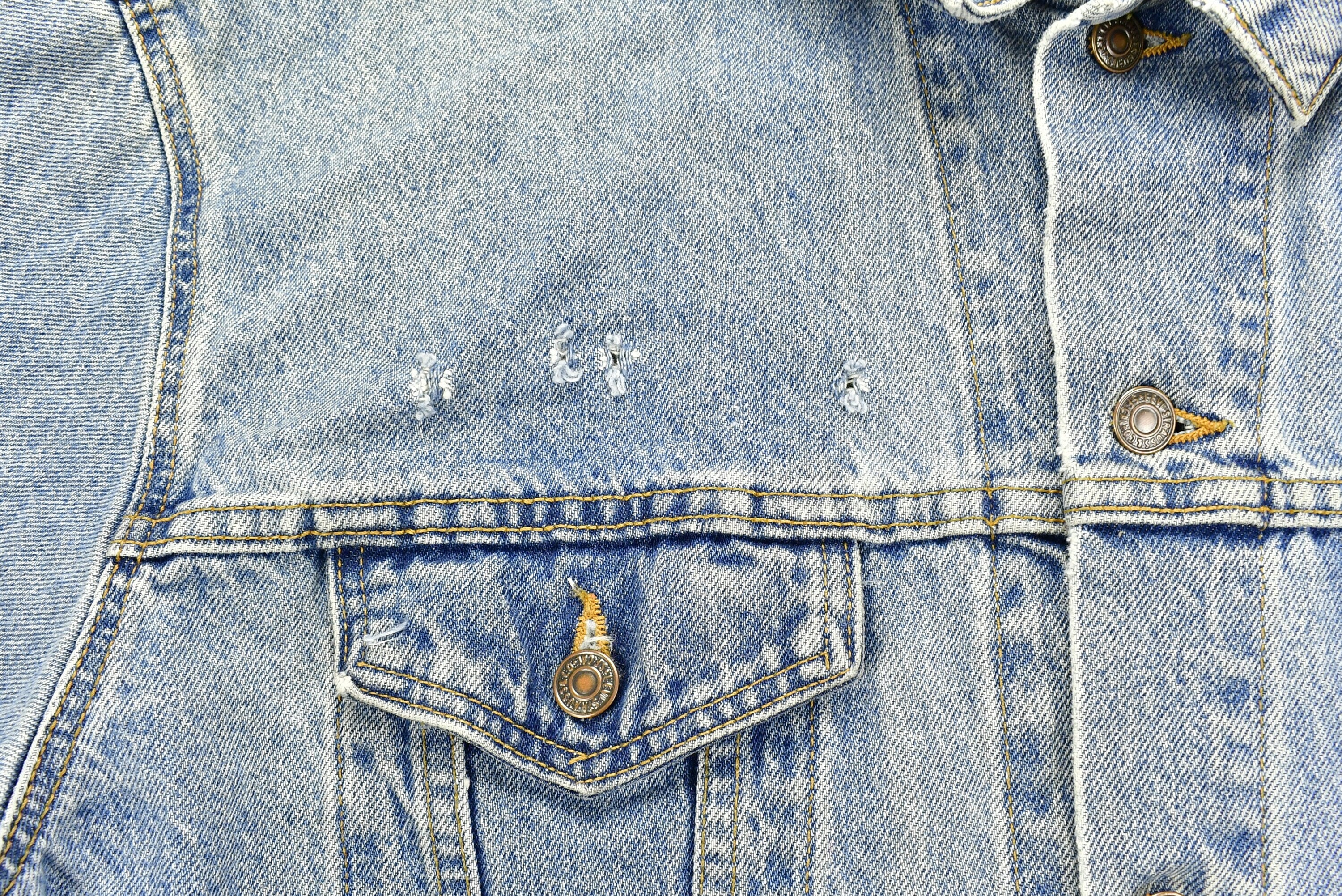 Vintage 1990s Levi's Distressed Denim Jean Jacket