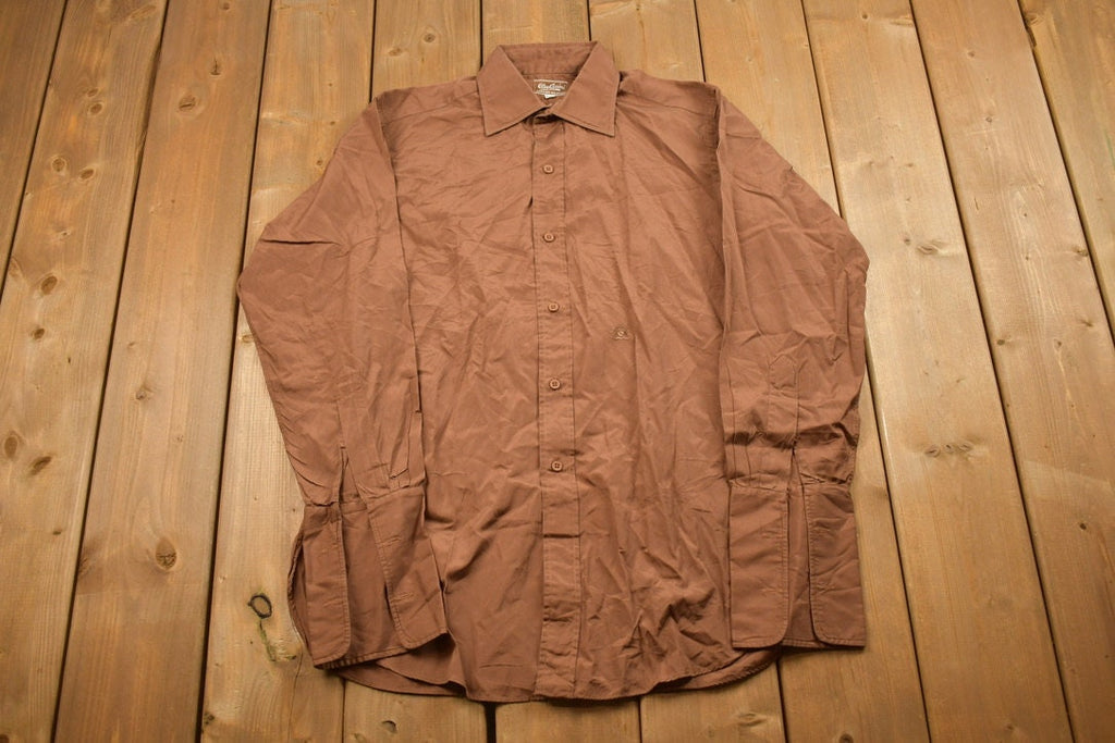 Vintage 1980s Solid Button Up Shirt