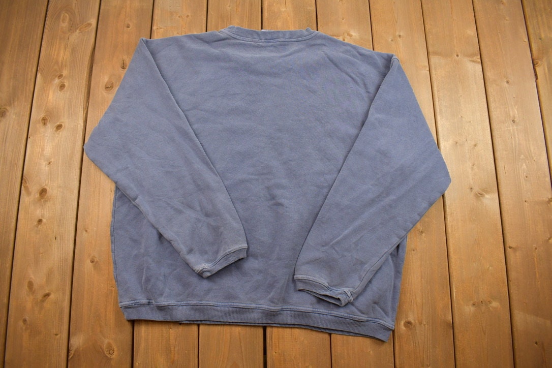 Vintage 1990s Authentic Pigment Blank Crewneck Sweatshirt / 90s Crewneck / Essential / Streetwear / 90s Blank