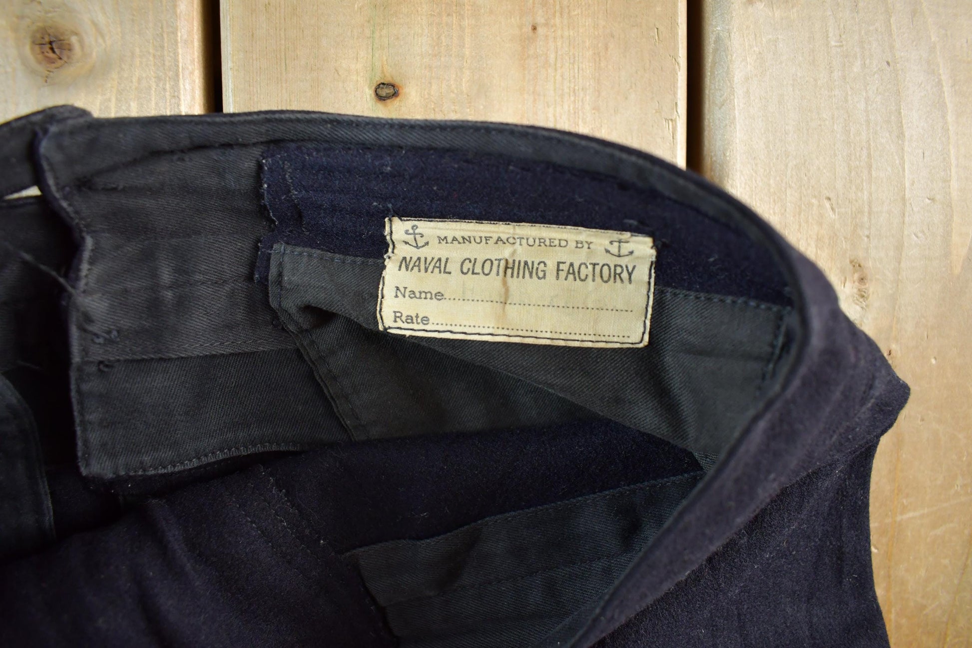 Vintage 1940's US Navy Naval Clothing Factory WWII Pants Size 32 x 31