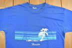 Vintage 1989 Blue Florida Souvenir T Shirt