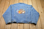 Vintage 1990s Winnie The Pooh Embroidered Jean Jacket