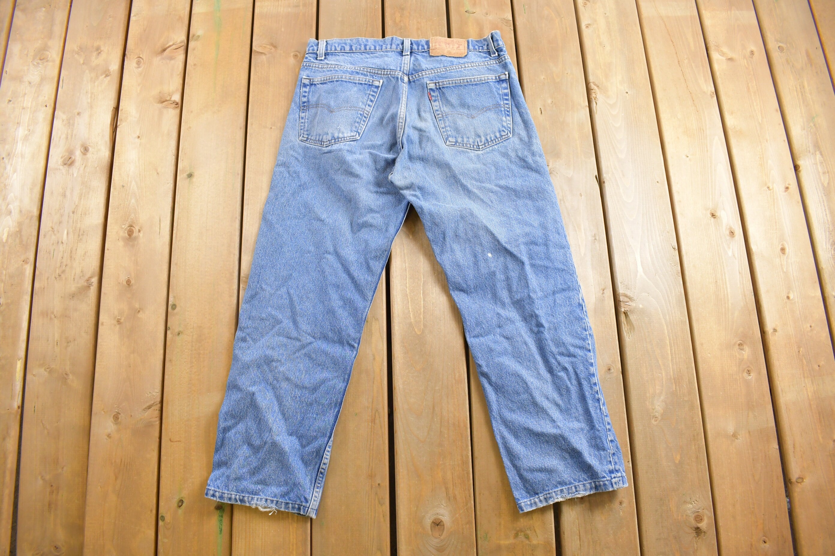 Vintage 1980s Levi's Red Tab Denim Jeans Size 34 x 26.5 /