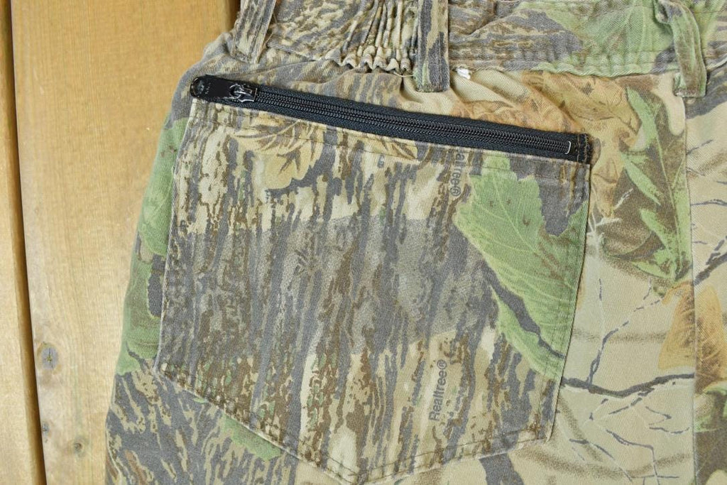 Vintage 1990s Walls Blizzard Pruf Zip Camo Army Camouflage Cargo Pants Size XL