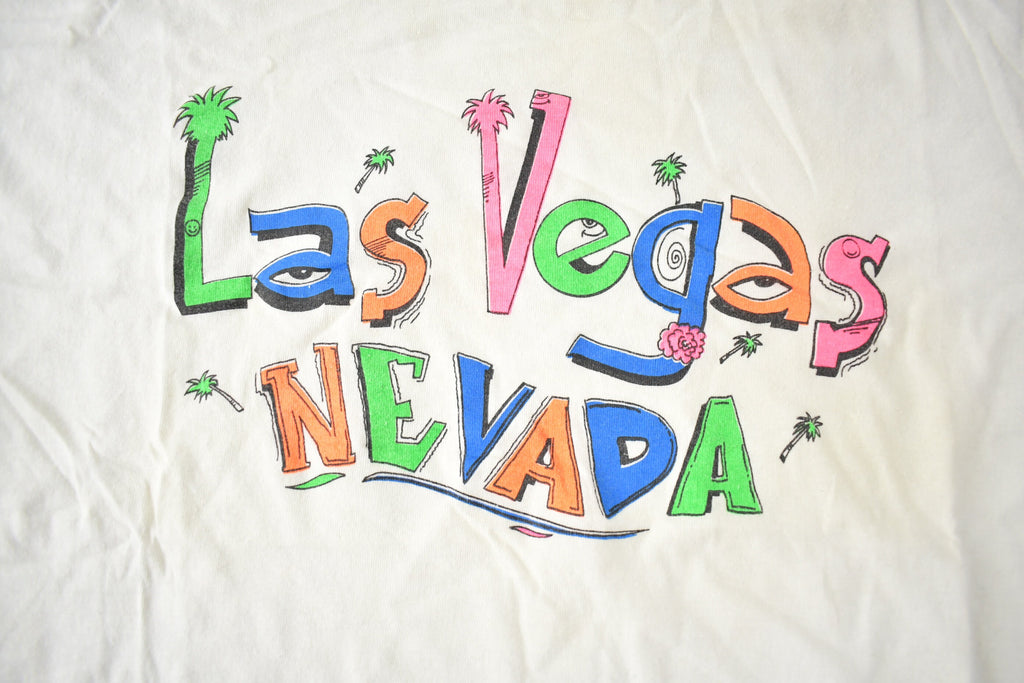 Vintage 1980s Las Vegas Souvenir Travel T Shirt Made In USA