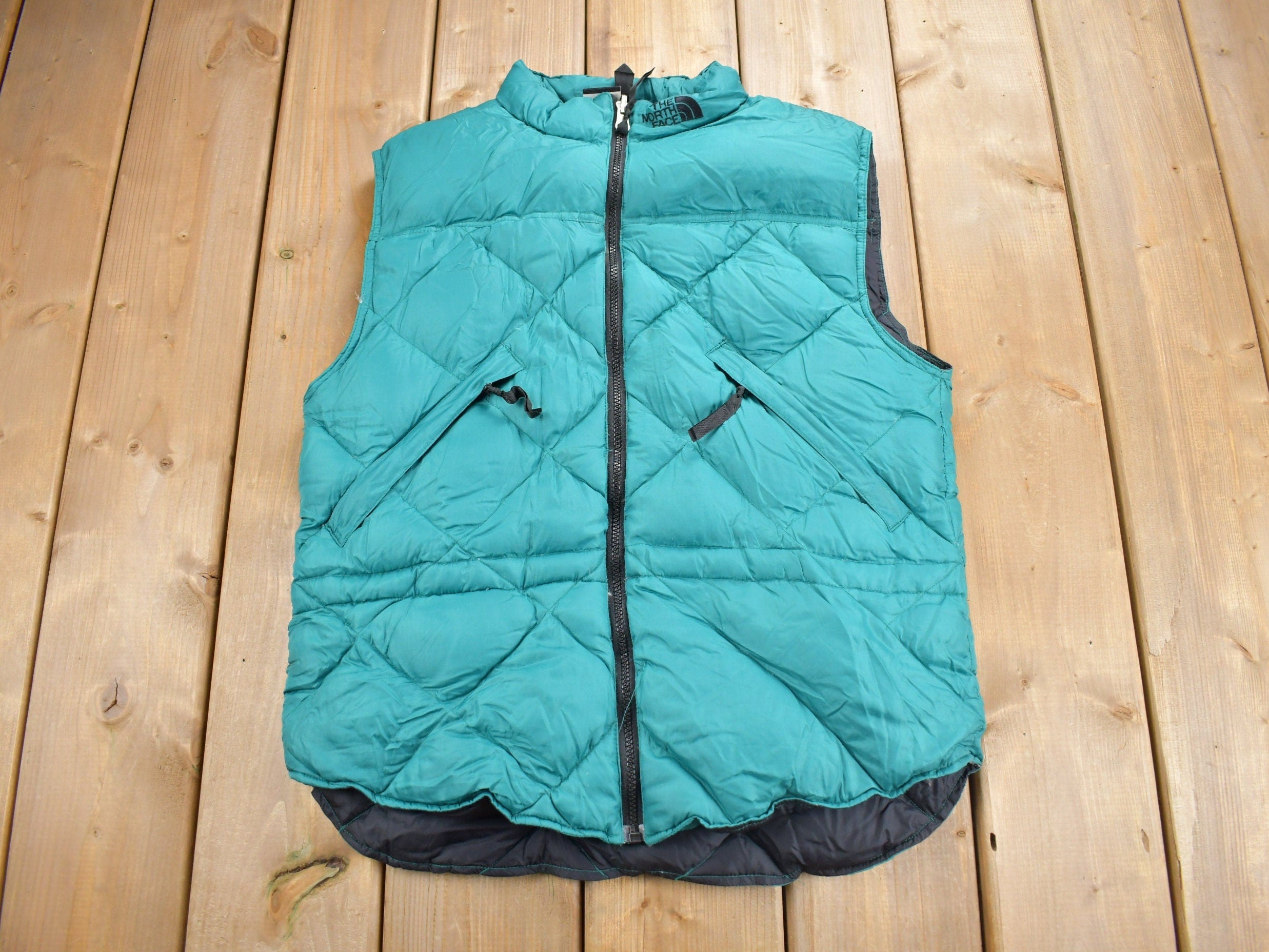 Vintage 1990s The North Face Diamond Quilt Puffer Vest