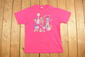 Vintage 1990s Pink Mardi Gras Jester T Shirt