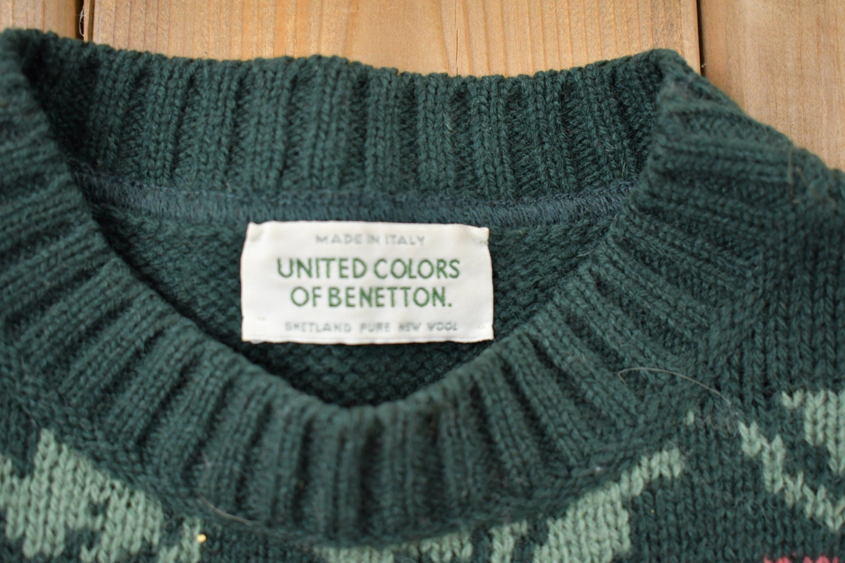 Vintage 1980s United Colors Of Benneton Knitted Sweater